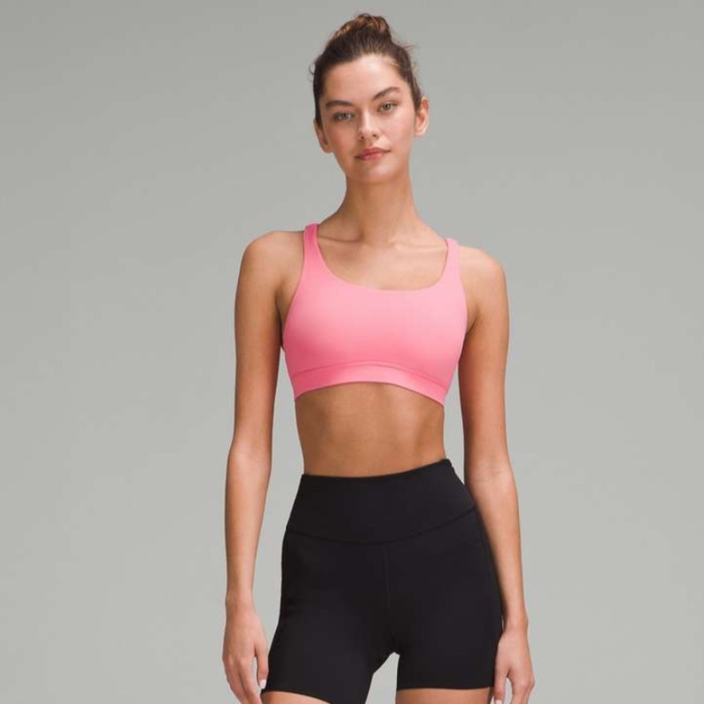 Lululemon Energy Bra - B-D cups - size 8 - Sakura pink